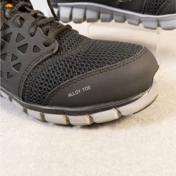 Reebok ASTM F2413-18 Sneaker Athletic Black Lace-Up Alloy Toe Unisex M 6 W 8 - Picture 11 of 14